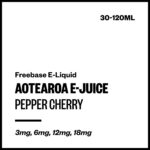 Aotearoa E-Juice - Pepper Cherry (Freebase E-Liquid) - 120ml / 6mg