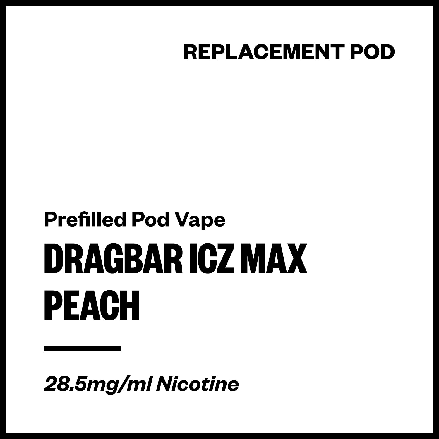 dragbar-icz-max-pod-peach.jpg Dragbar ICZ Max - Peach (Replacement Pod) - Image 1