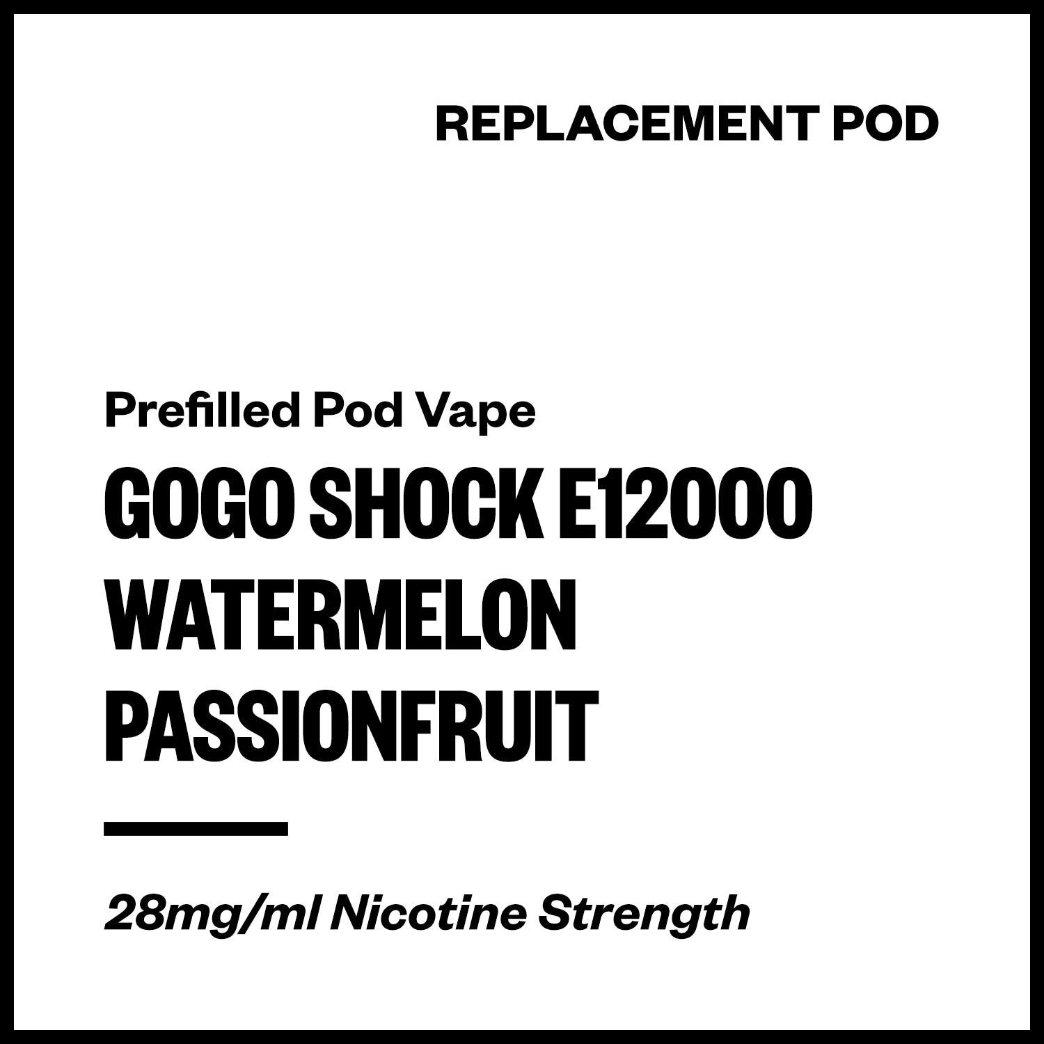 gogo-shock-e12000-pod-watermelon-passionfruit.jpg GoGo Shock E12000 - Watermelon Passionfruit (Replacement Pod) - Image 1