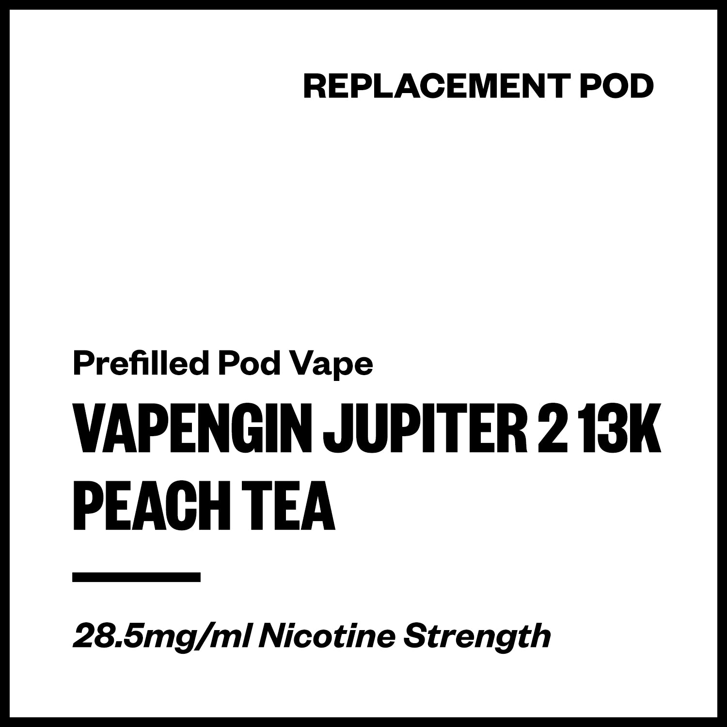 vapengin-jupiter-2-13k-pod-peach-tea.jpg Vapengin Jupiter 2 - Peach Tea (13,000 Puffs Replacement Pod) - Image 1
