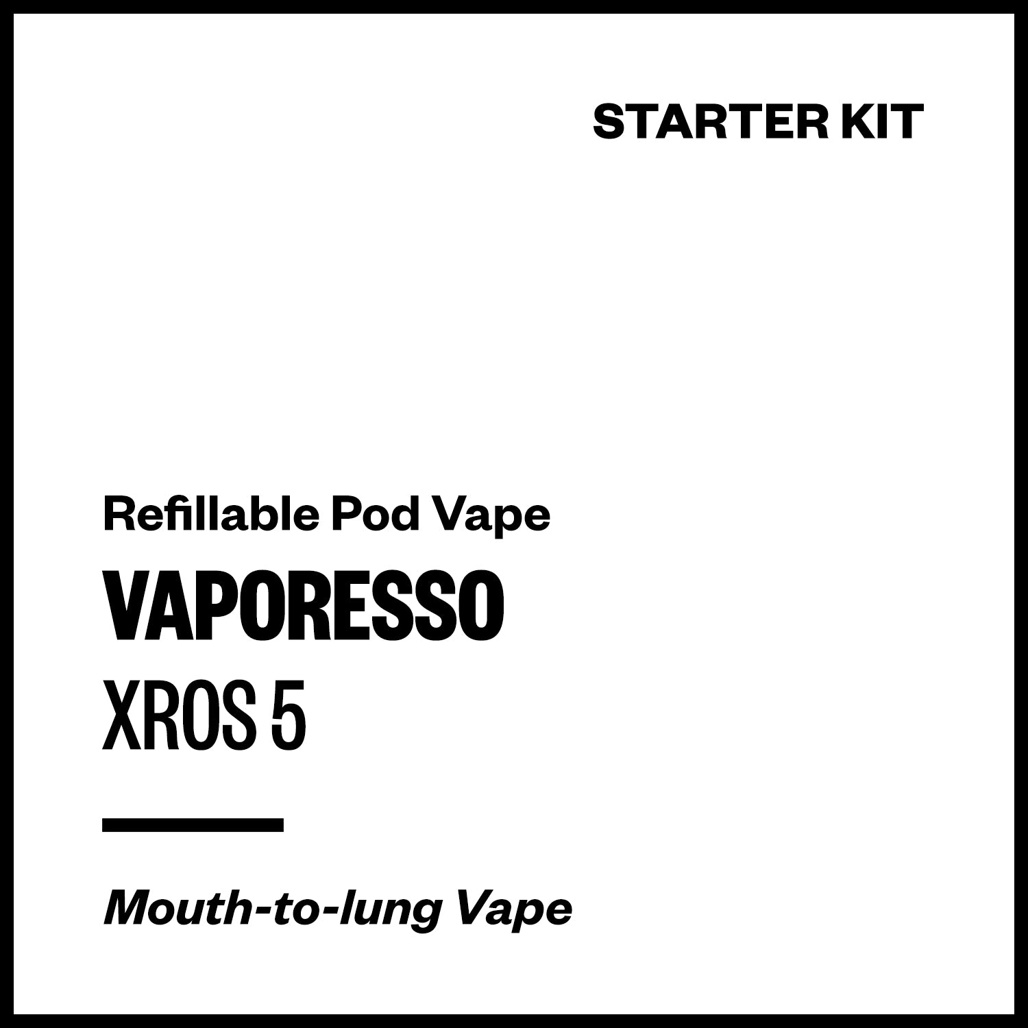 vaporesso-xros-5-starter-kit.jpg Vaporesso XROS 5 Pod Kit - Image 1